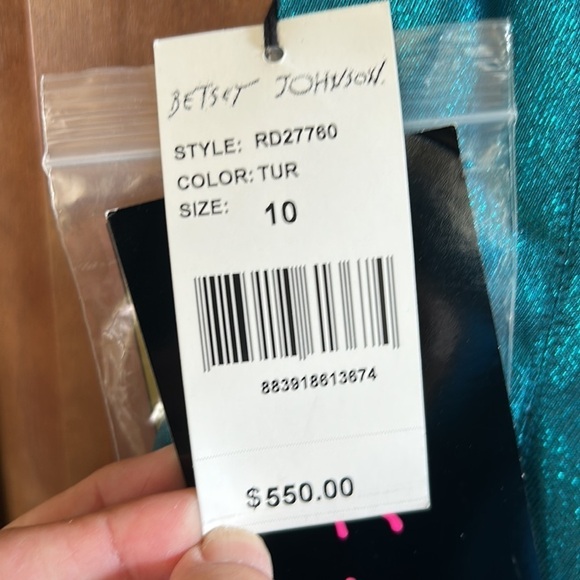 Amazing Original Betsey Johnson Feather and Sparkle Dress Y2K size 10 - Picture 12 of 12